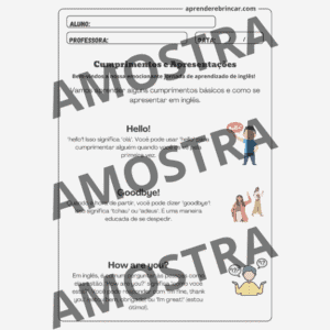 Atividades de Inglês