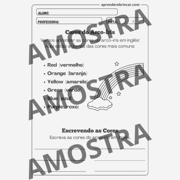 Atividades de Inglês