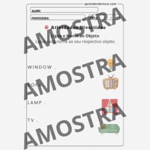 Objetos da Casa em Inglês