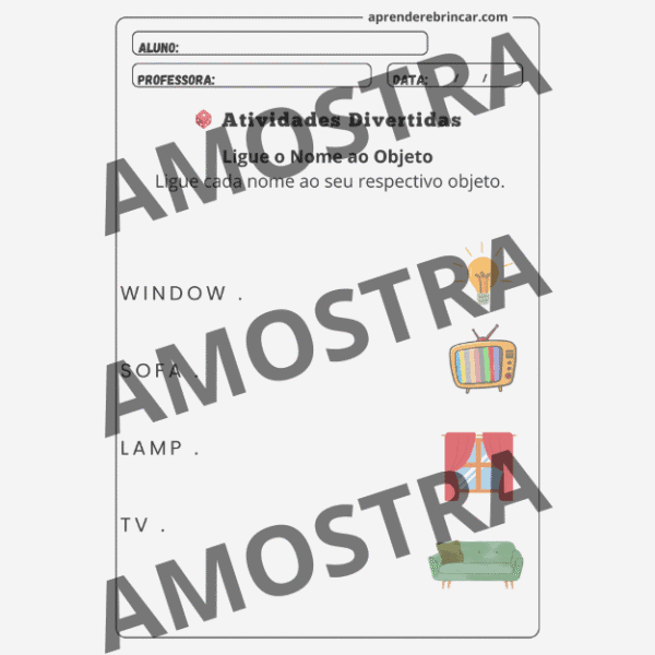 Objetos da Casa em Inglês