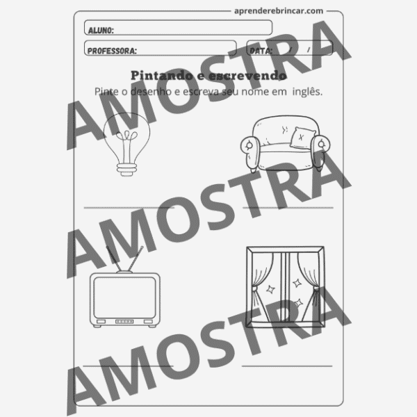 Objetos da Casa em Inglês