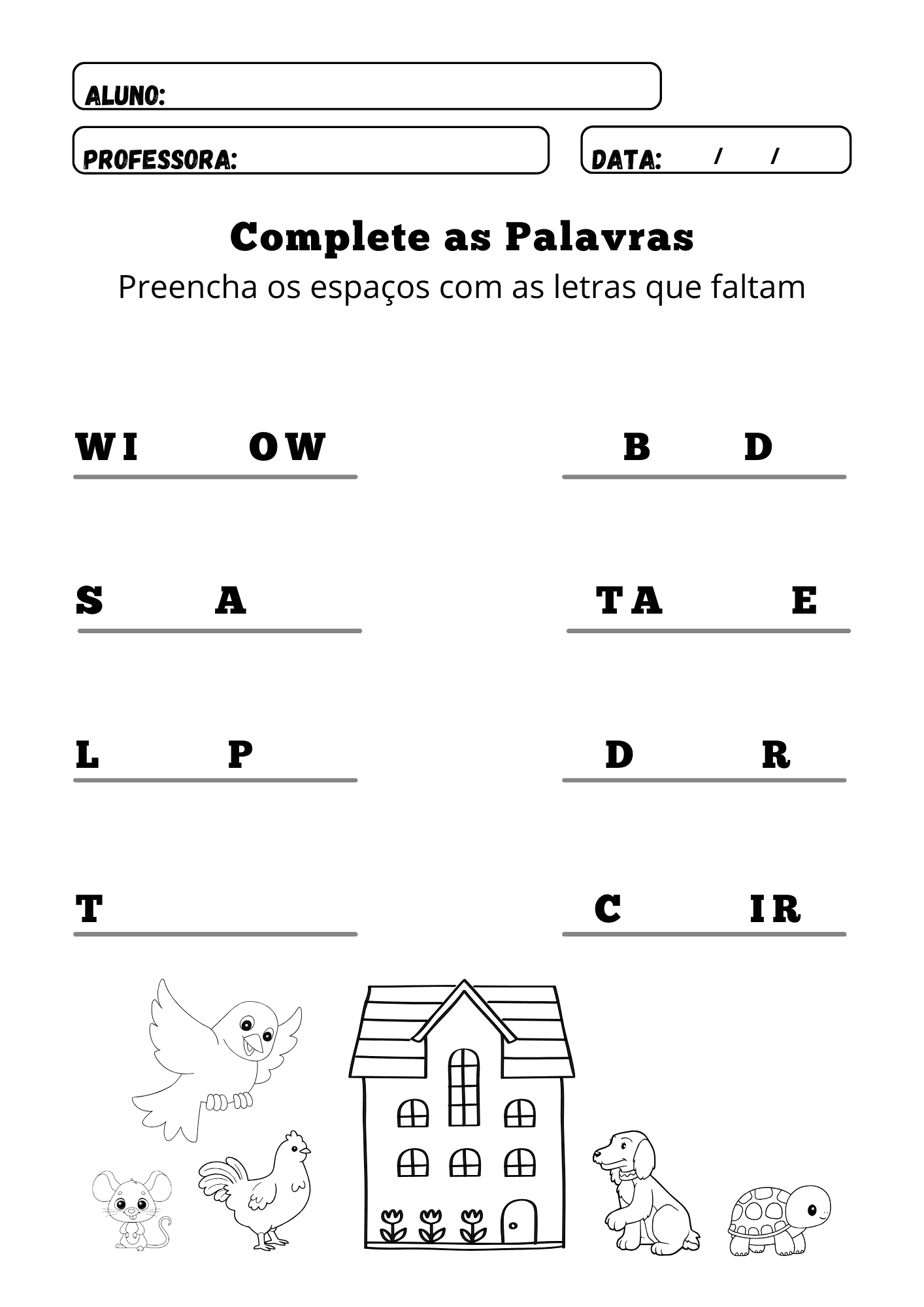 Objetos da casa em Inglês