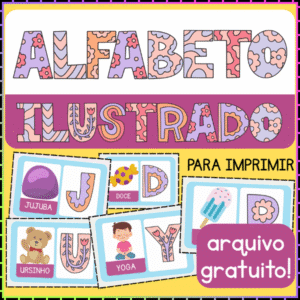 Alfabeto Ilustrado para imprimir Grátis