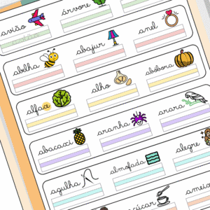 caligrafia para imprimir