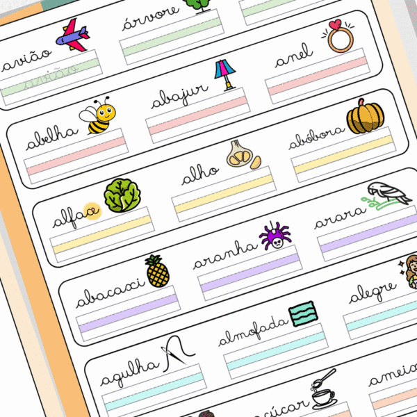 caligrafia para imprimir