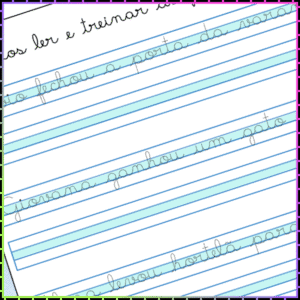 Frases em letra cursiva para copiar