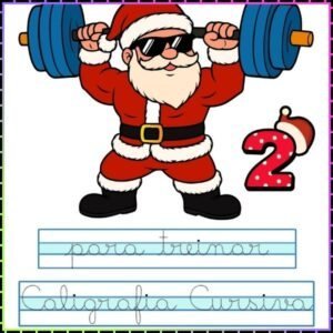 Frases de Natal Caligrafia Cursiva Pontilhado