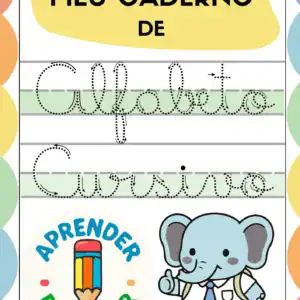 Meu caderno de alfabeto cursivo