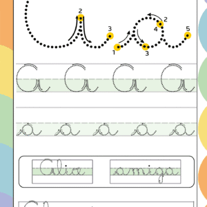 Alfabeto pontilhado Letra A