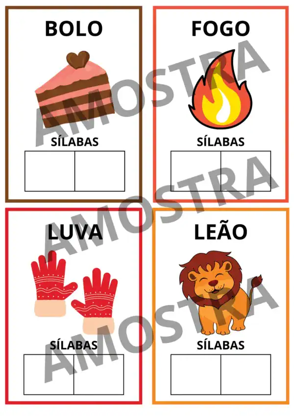 Separe as sílabas 2 ano