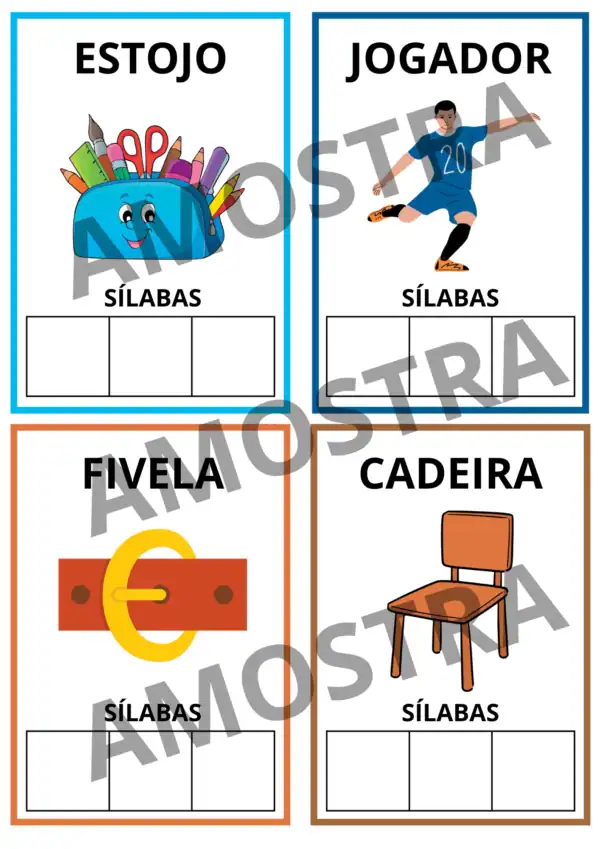 Separe as sílabas 3 ano