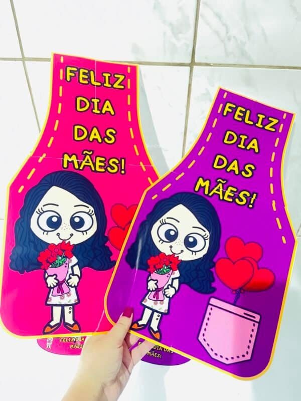 Kit Boné e Avental Dia das Mães