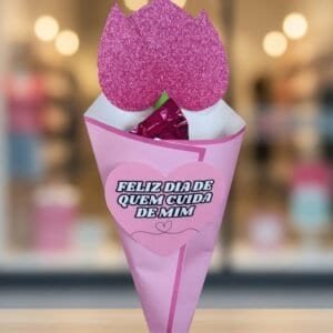 Lembrancinha Dia das Mães Cartão Flor