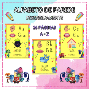 ALFABETO DE PAREDE - DIVERTIDAMENTE