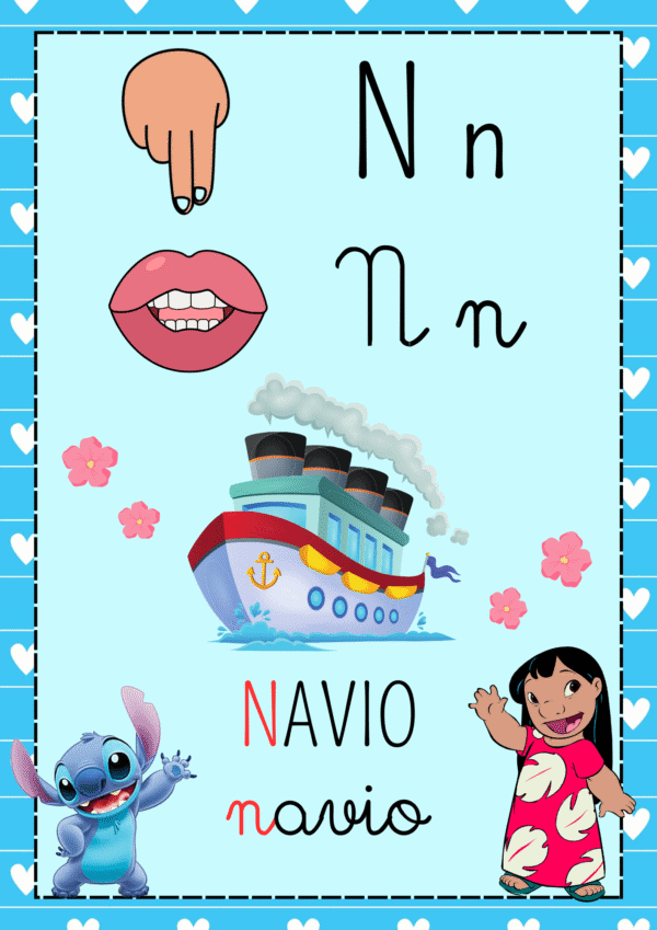 Alfabeto de Parede – Lilo e Stitch