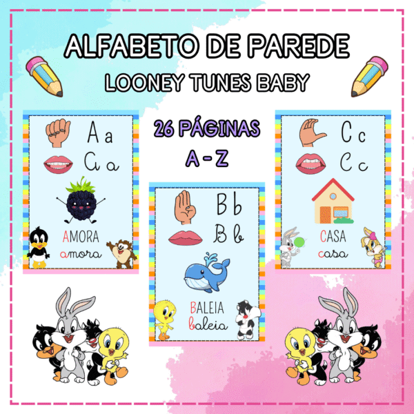 Alfabeto de Parede – Looney Tunes Baby