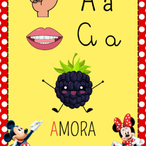 ALFABETO DE PAREDE MICKEY E MINNIE
