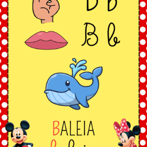 ALFABETO DE PAREDE MICKEY E MINNIE