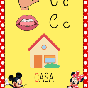 ALFABETO DE PAREDE MICKEY E MINNIE