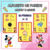 ALFABETO DE PAREDE MICKEY E MINNIE