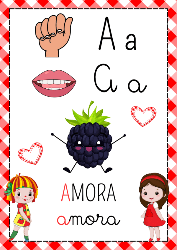 ALFABETO DE PAREDE - SÍTIO DO PICA-PAU AMARELO