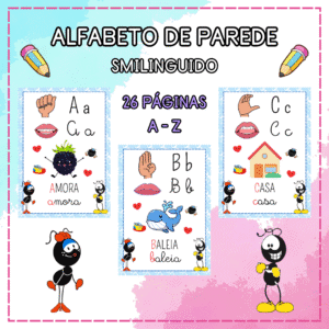 ALFABETO DE PAREDE - SMILINGUIDO