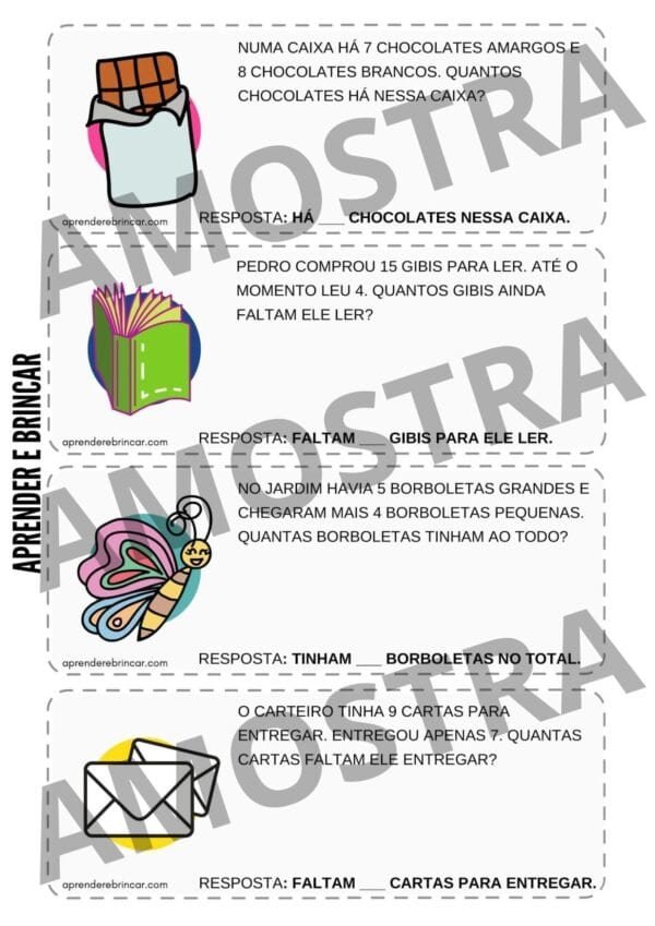 Problemas de matemática 2 ano