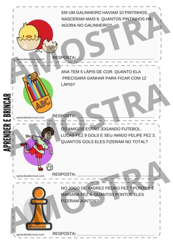 Problemas de matemática 2 ano