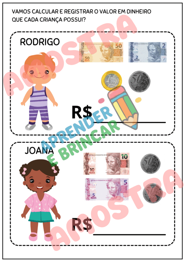 APOSTILA DE ATIVIDADES SISTEMA MONETÁRIO