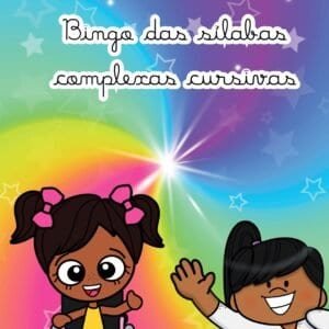 BINGO SÍLABAS COMPLEXAS LETRA CURSIVA