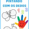 Caderno pintando com os dedos educação infantil