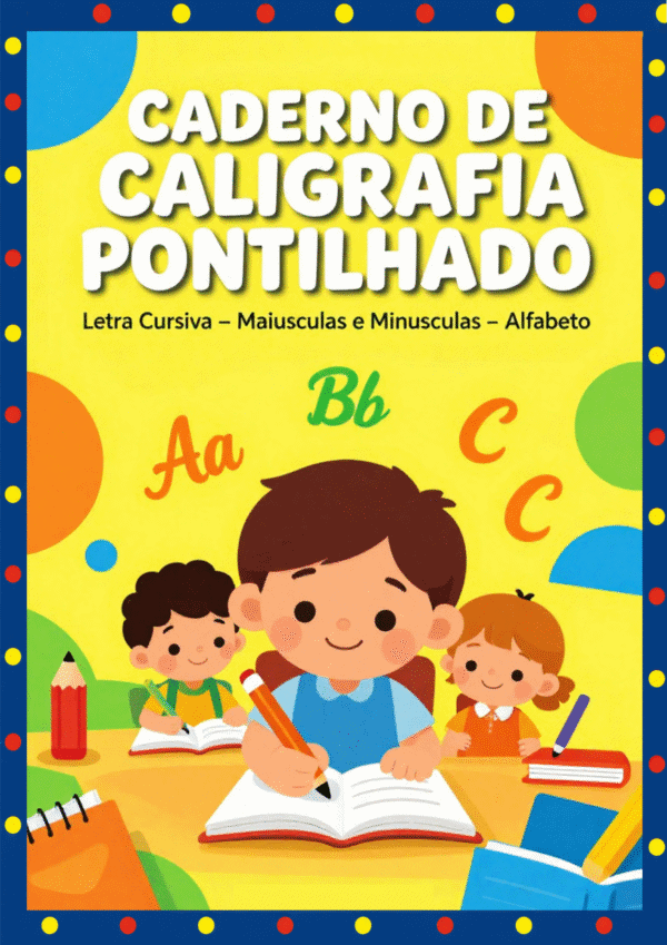 Caderno de Caligrafia Pontilhado