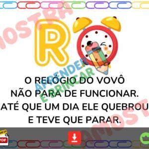FICHAS TEXTINHOS LETRA BASTÃO