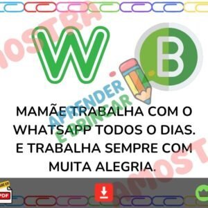 FICHAS TEXTINHOS LETRA BASTÃO