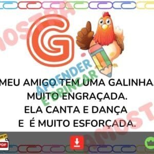 FICHAS TEXTINHOS LETRA BASTÃO