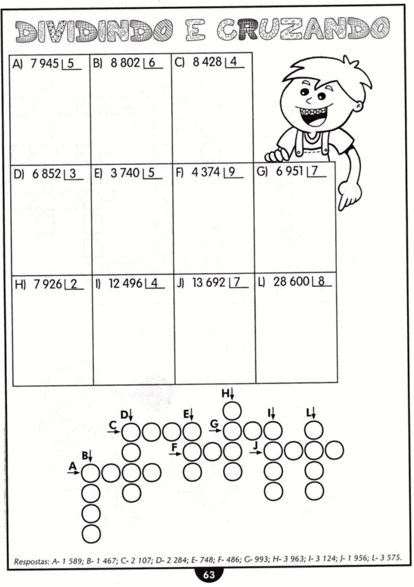 Problemas de Divisão para 4º Ano