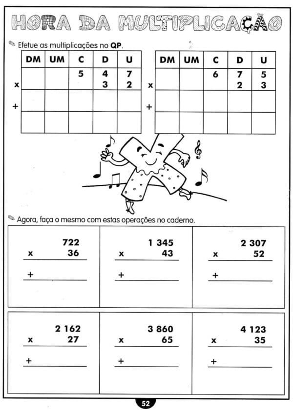 Problemas de Multiplicação para 4º ano