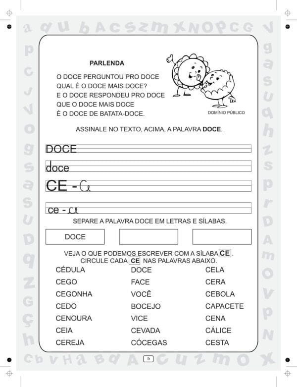 Ciranda das sílabas volume 5