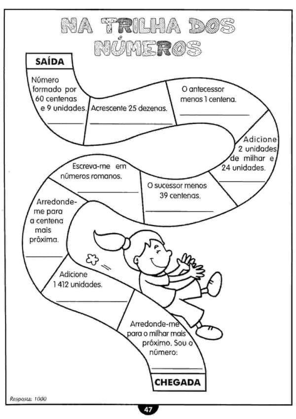 Exercícios de adição e subtração