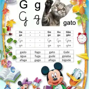 Fichas de Leitura Com Sílabas Simples