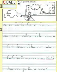 Letra Cursiva Atividades
