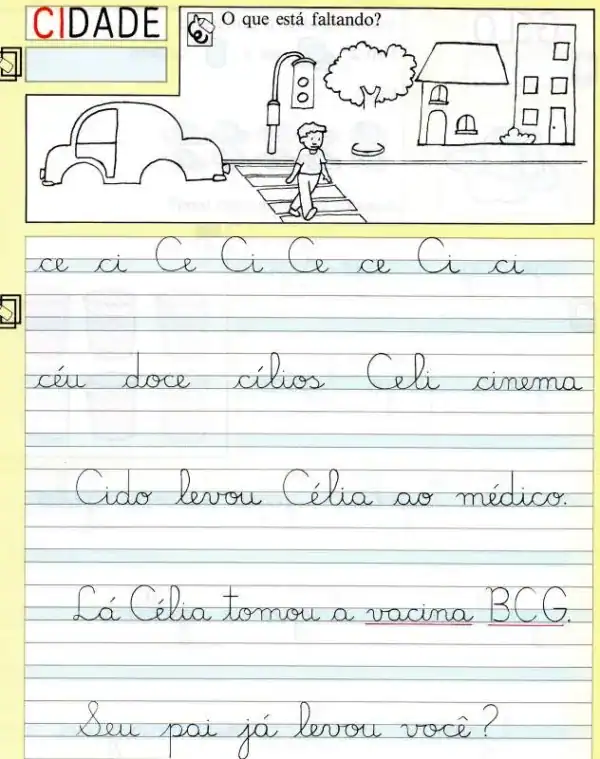 Letra Cursiva Atividades