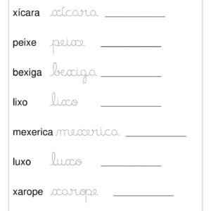 Passando da Letra Bastão para a Cursiva