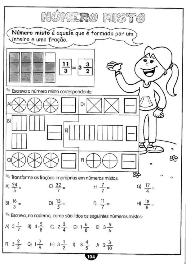 ATIVIDADES COM FRAÇÕES PARA O 4º ANO