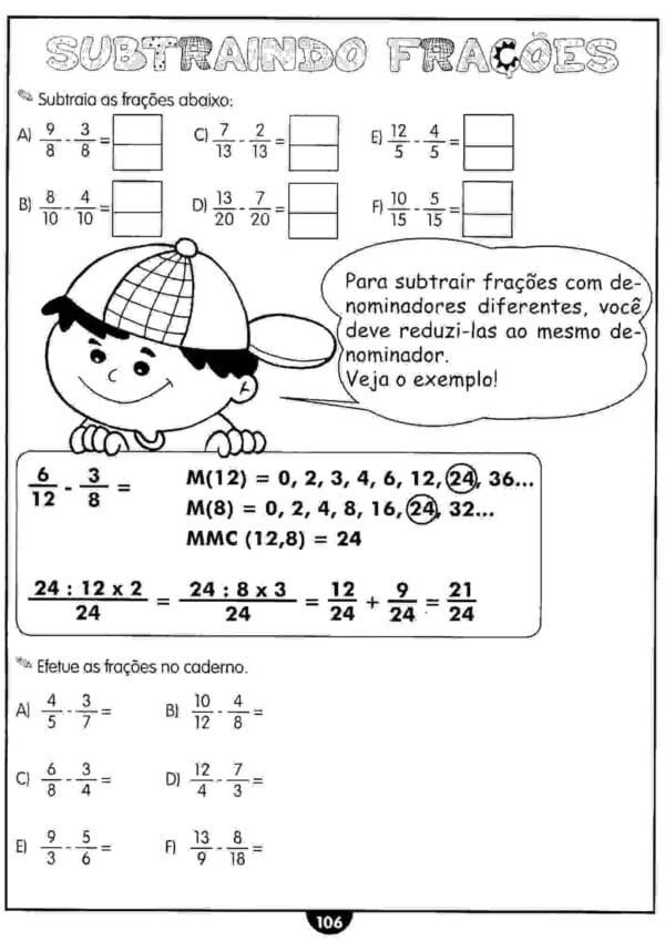 Atividades com Frações para o 4º Ano