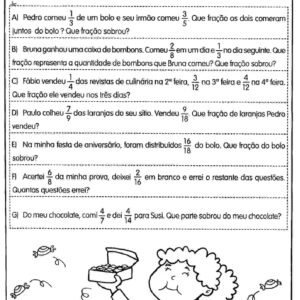 Atividades com Frações para o 4º Ano
