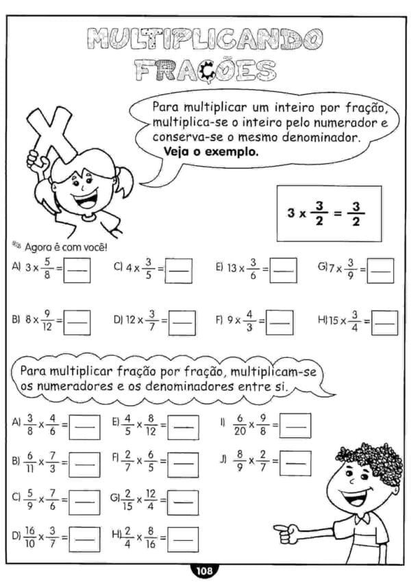 Atividades com Frações para o 4º Ano