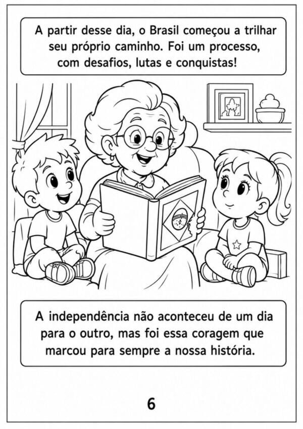 História em quadrinhos sobre a Independência do Brasil