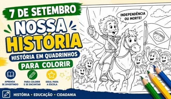 História em quadrinhos sobre a Independência do Brasil