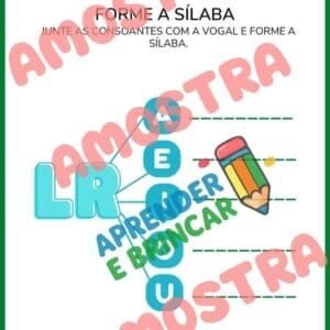Atividades com sílabas complexas 2 ano